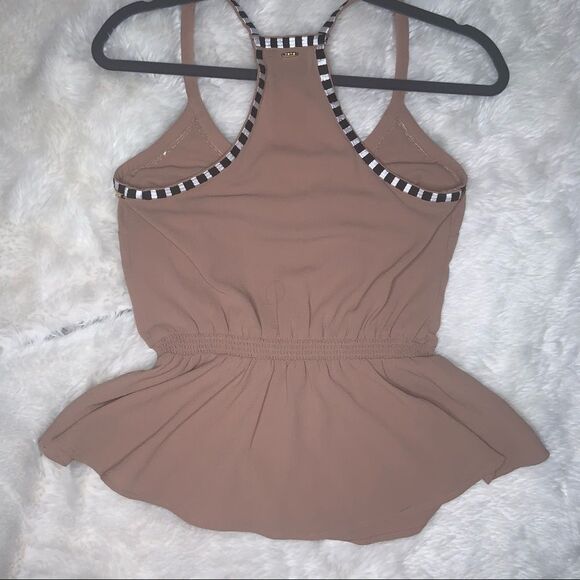 Sz Small Pink Nude Halter Top with Sequins/Stripes - Picture 9 of 15